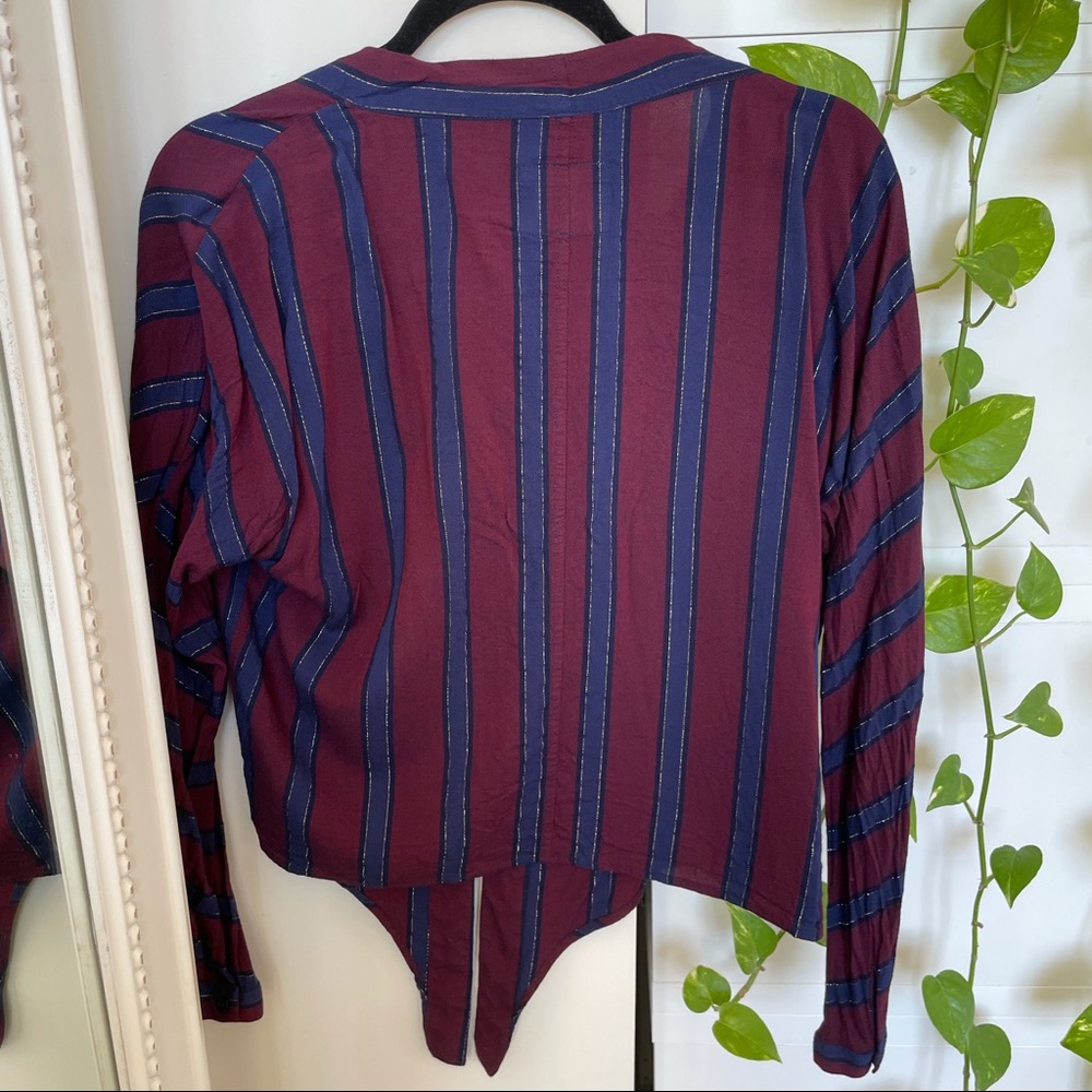 Rails Sloane Front-Tie Button-Up In Janeiro Stripe - image 3